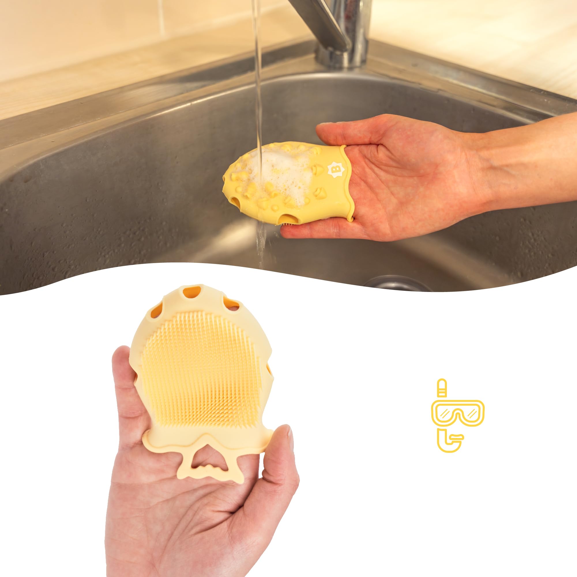 badabulle-2-in-1-massageb-rste-aus-silikon-f-r-milchschorf-und-badew-sche image 5