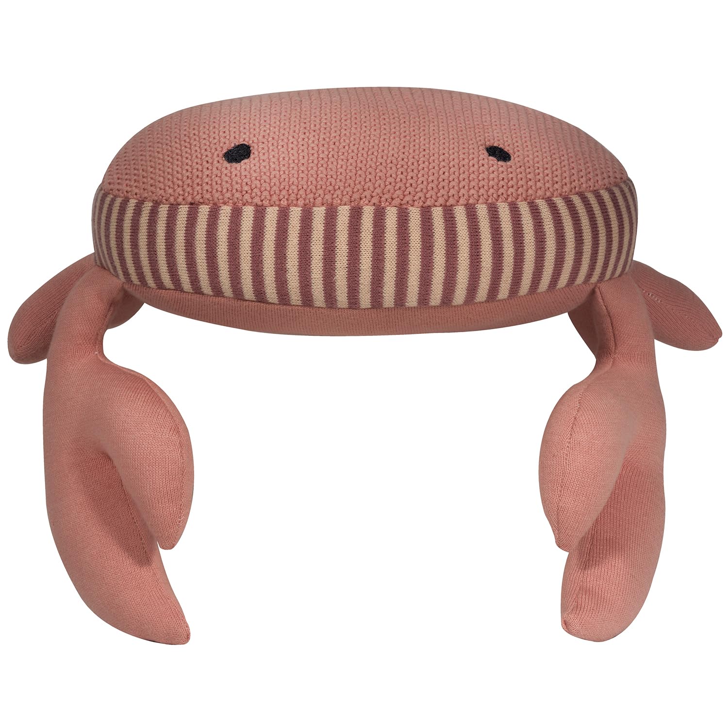 kindsgut-kuscheltier-krabbe-rosa-aus-100-baumwolle image 2