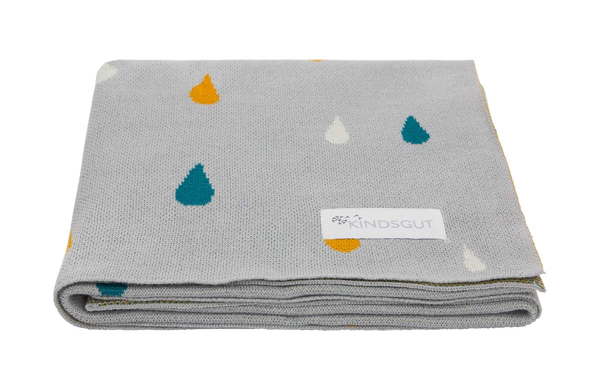 kindsgut-babydecke-baumwolle-80x100-cm-tropfen image 1