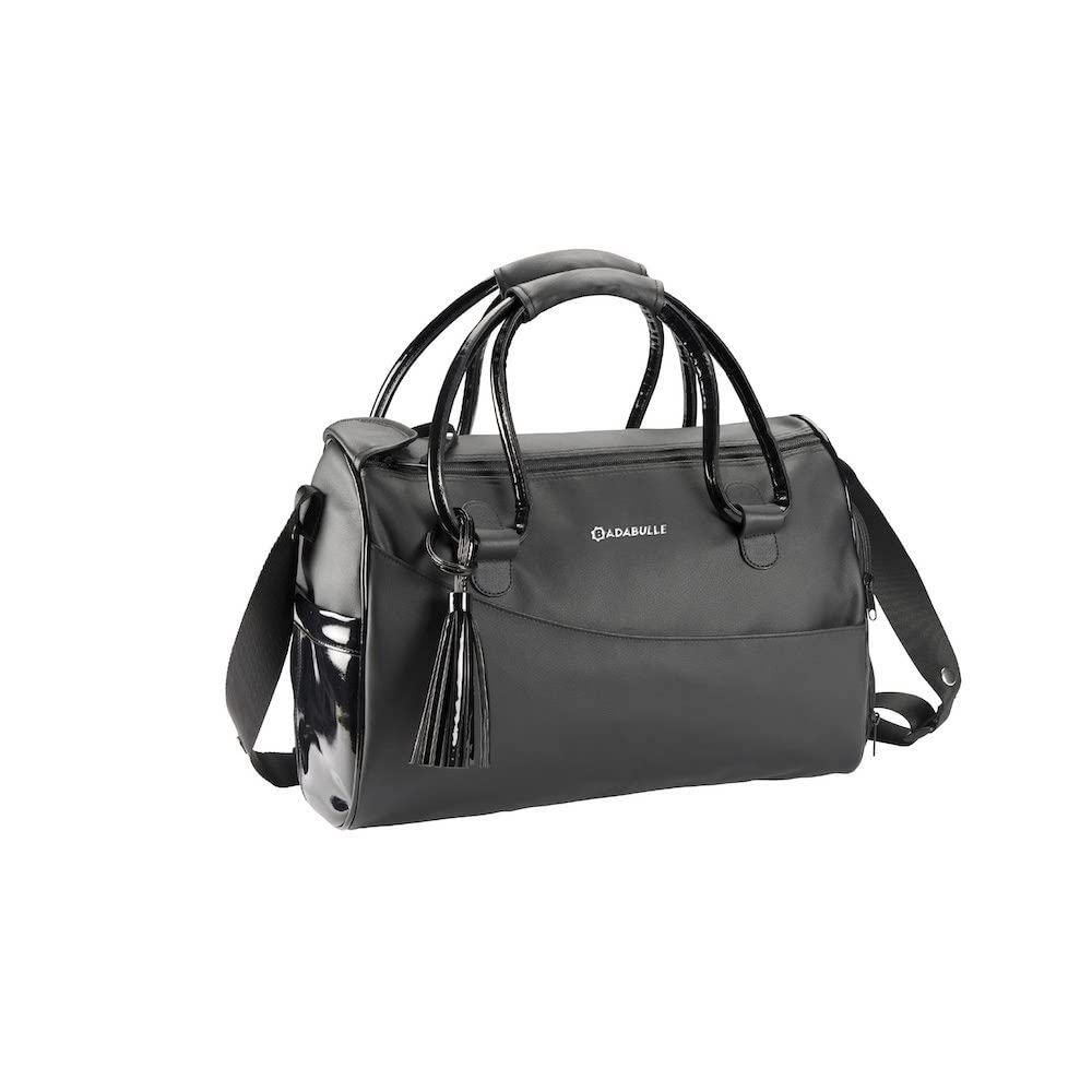 badabulle-glossy-wickeltasche-schwarz-bowling-tasche-im-leder-look-39-x-27-x-20- image 1