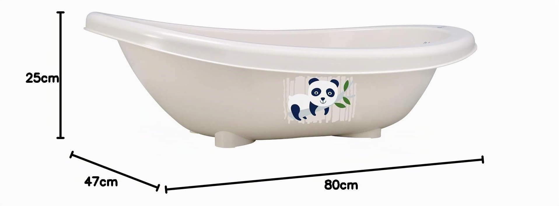 rotho-babydesign-bio-line-babybadewanne-panda-organic-white-80x47x25-cm image 7