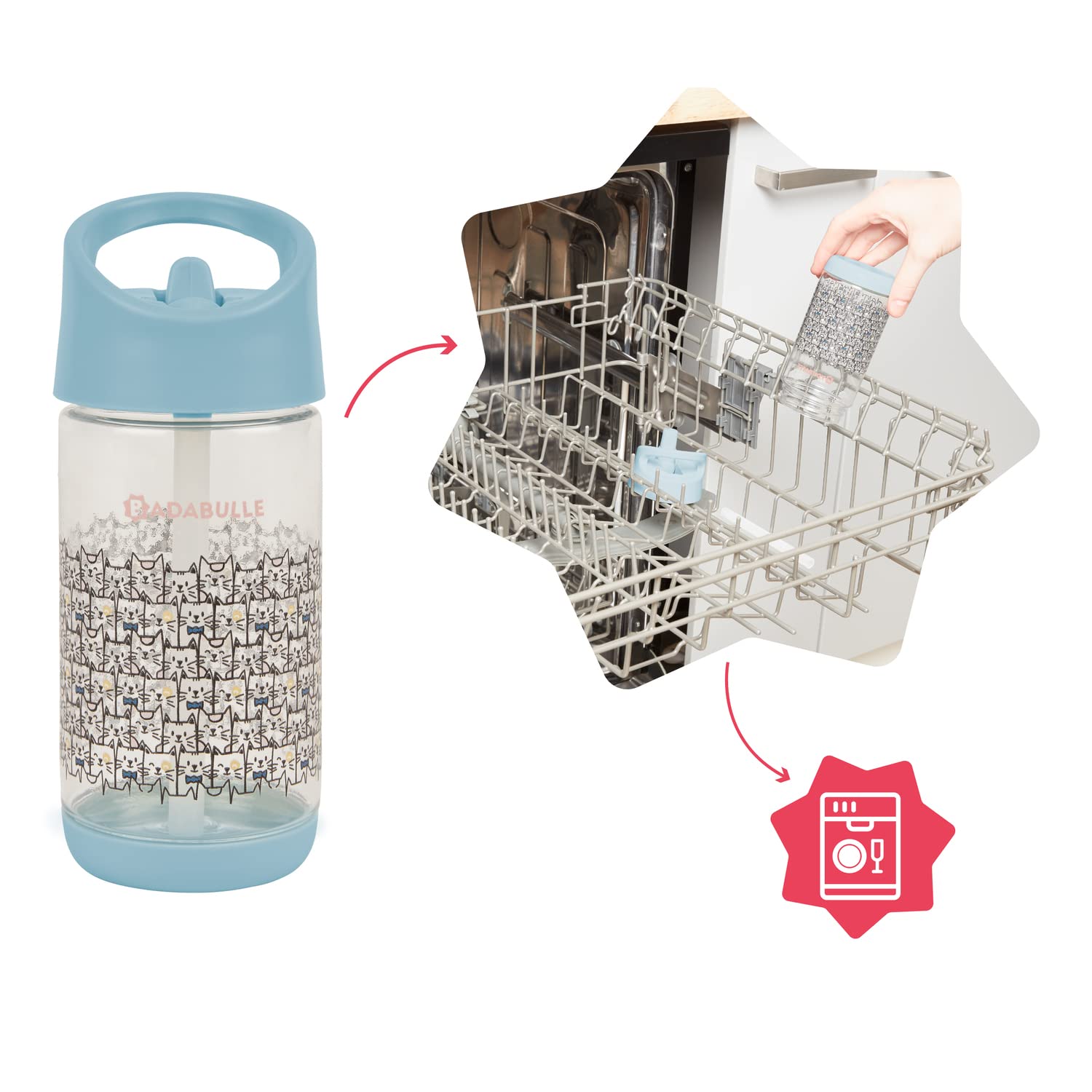 badabulle-trinkflasche-kinder-350-ml-mit-strohhalm-auslaufsicher-ab-6-monaten image 5