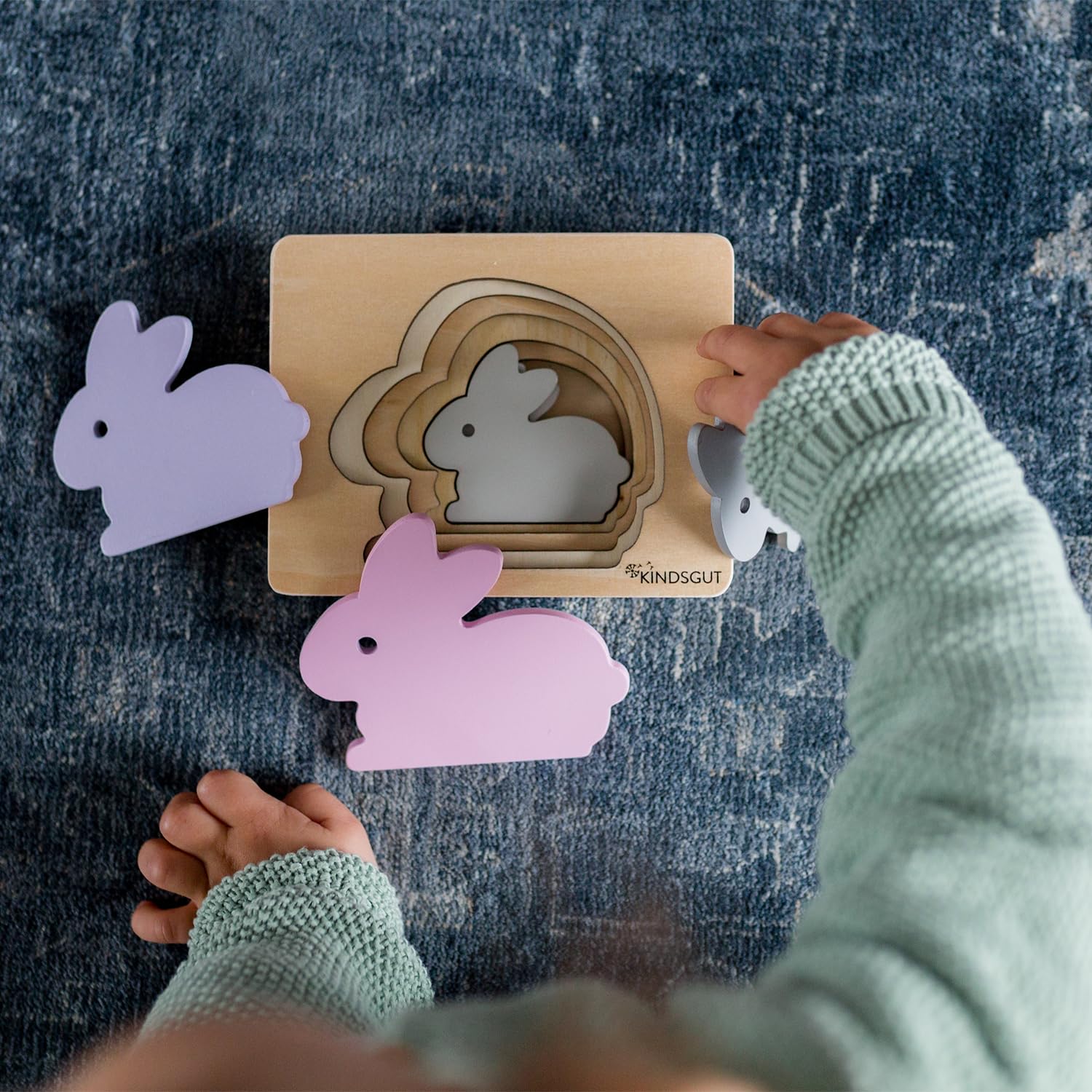 kindsgut-tierpuzzle-lagenpuzzle-hase-aus-holz image 4