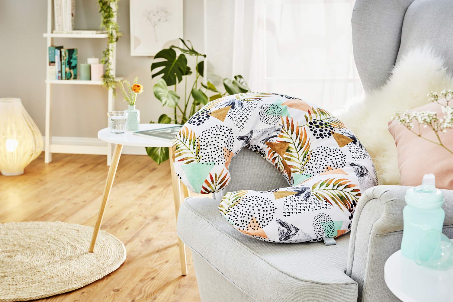 rotho-babydesign-stillkissen-mini-180-x-33-cm-modern-paradise image 2