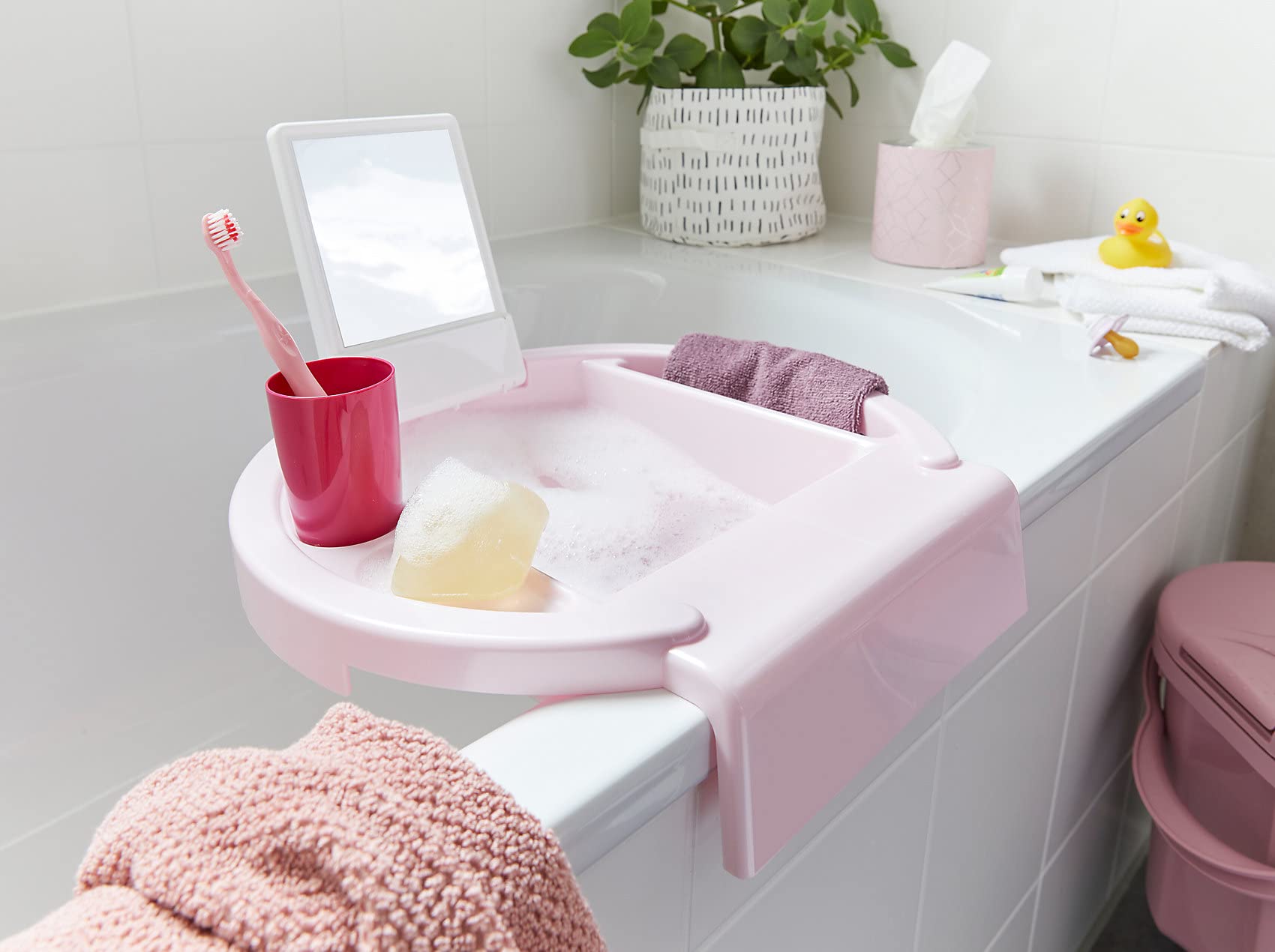 rotho-babydesign-kiddy-wash-kinderwaschbecken-tender-ros-perl-rosa image 2