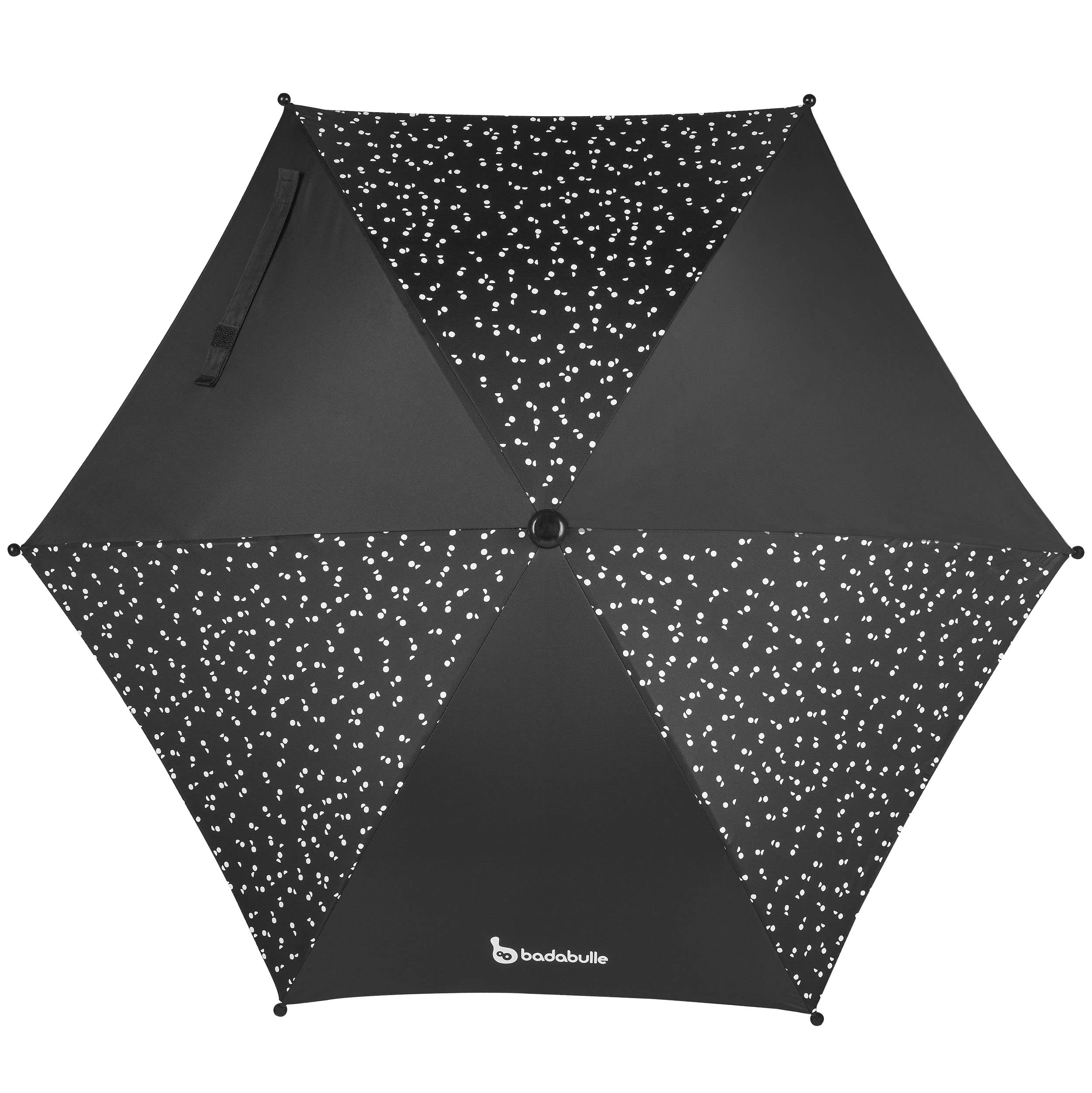 badabulle-sonnenschirm-schwarz-universal-schirm-80-cm-f-r-kinderwagen image 6