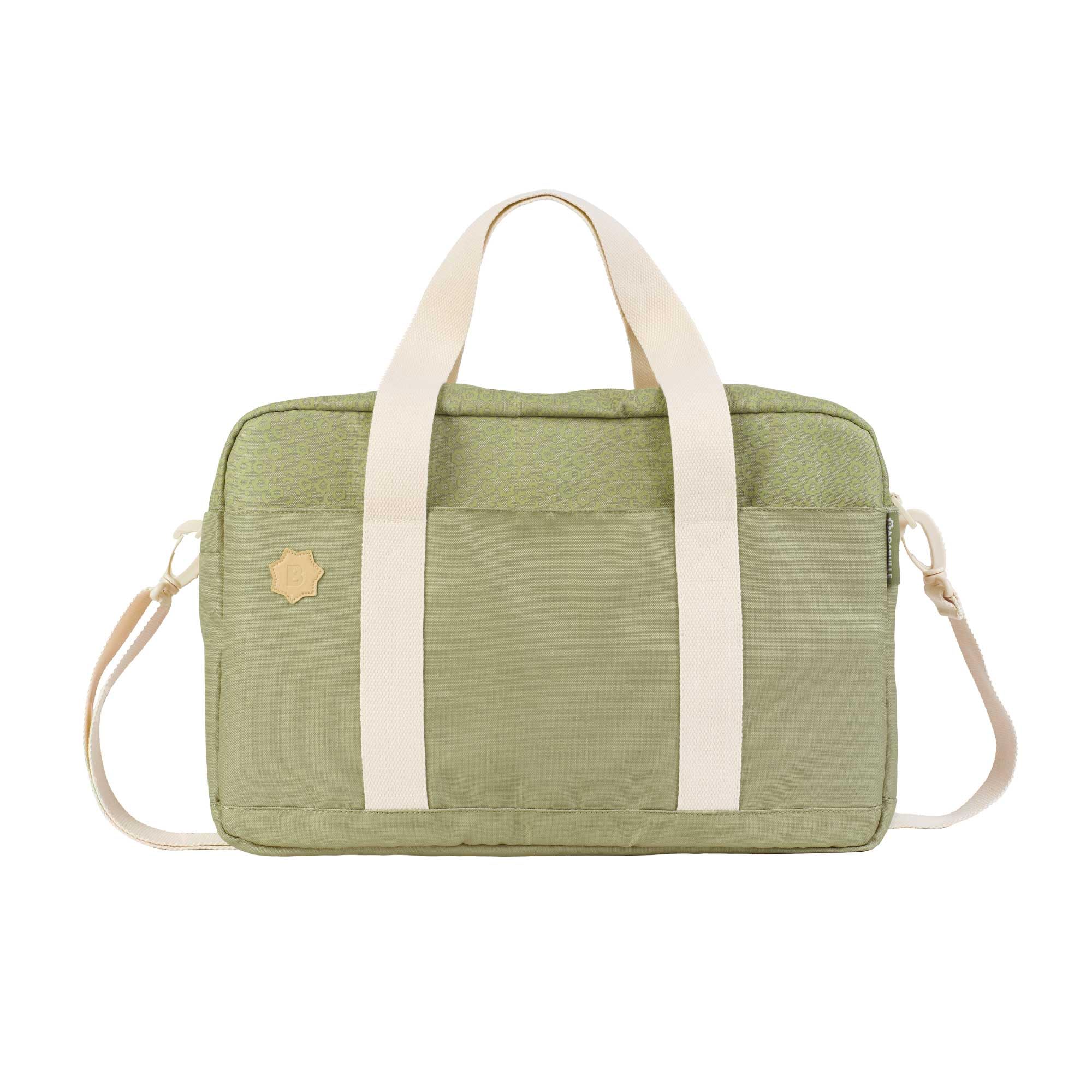 badabulle-wickeltasche-bowling-olive-kinderwagentasche-mit-wickelauflage image 1