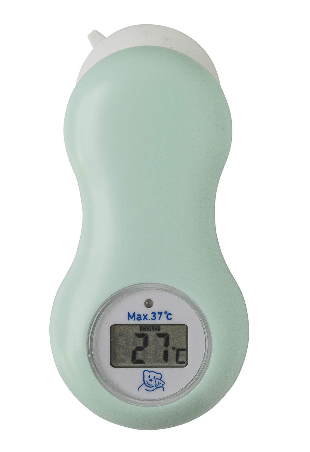 rotho-babydesign-digitales-badethermometer-mit-saugnapf-gr-n-12-5x5-8x2-5-cm image 1