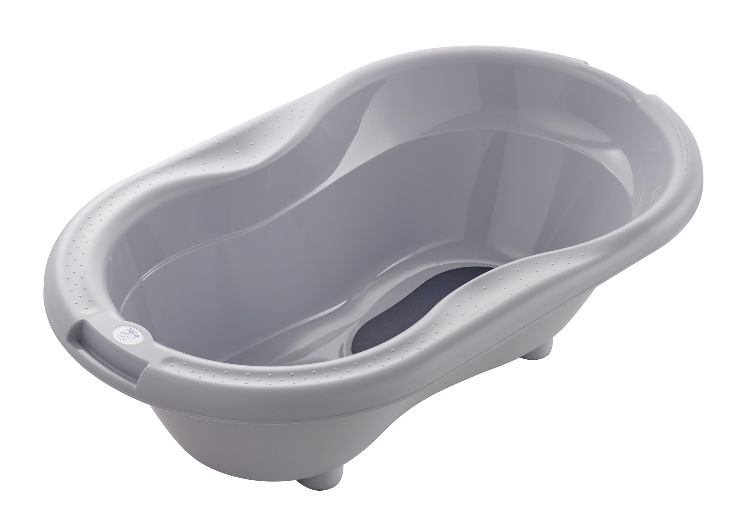 rotho-babydesign-top-badewanne-recycelt-grau-babybadewanne-mit-st-psel image 1