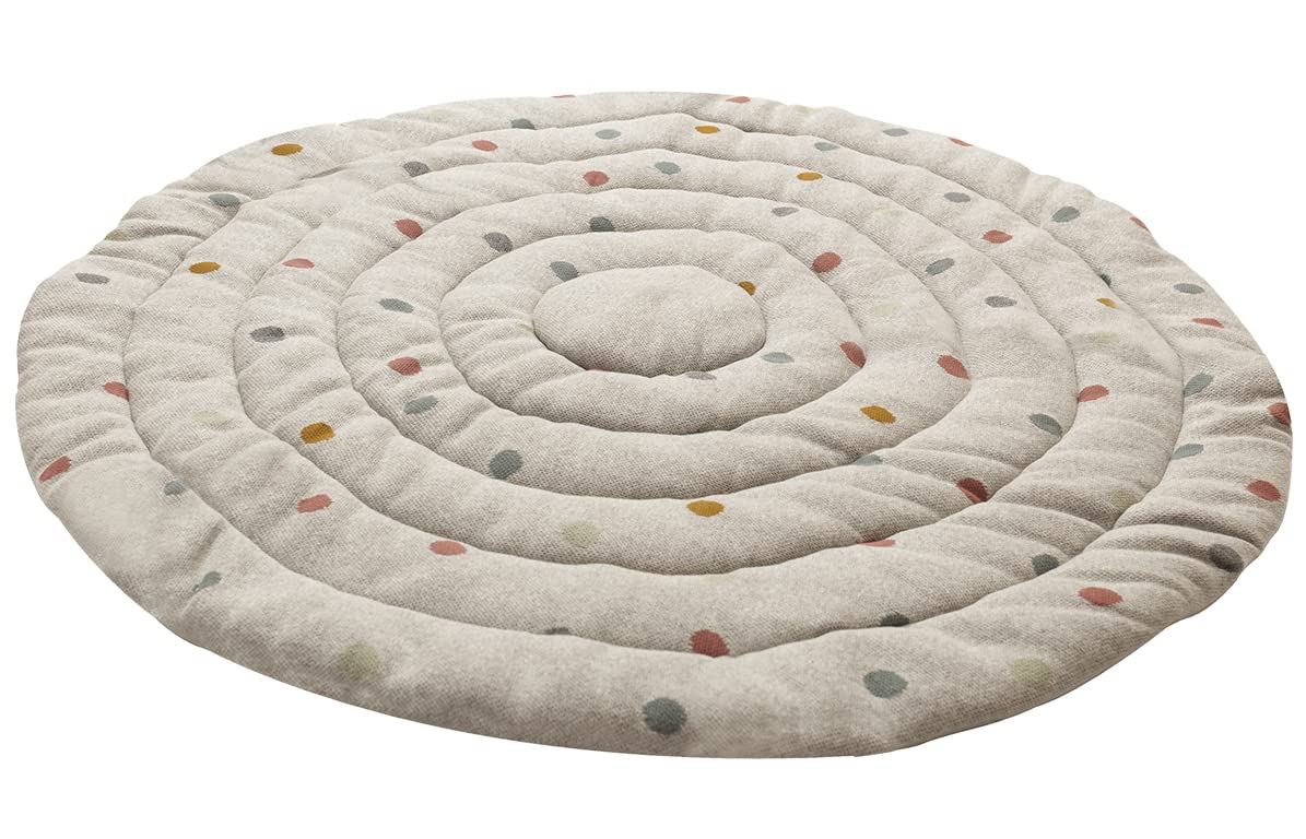 kindsgut-krabbeldecke-baby-rund-120-cm-baumwolle-punkte-grau image 6