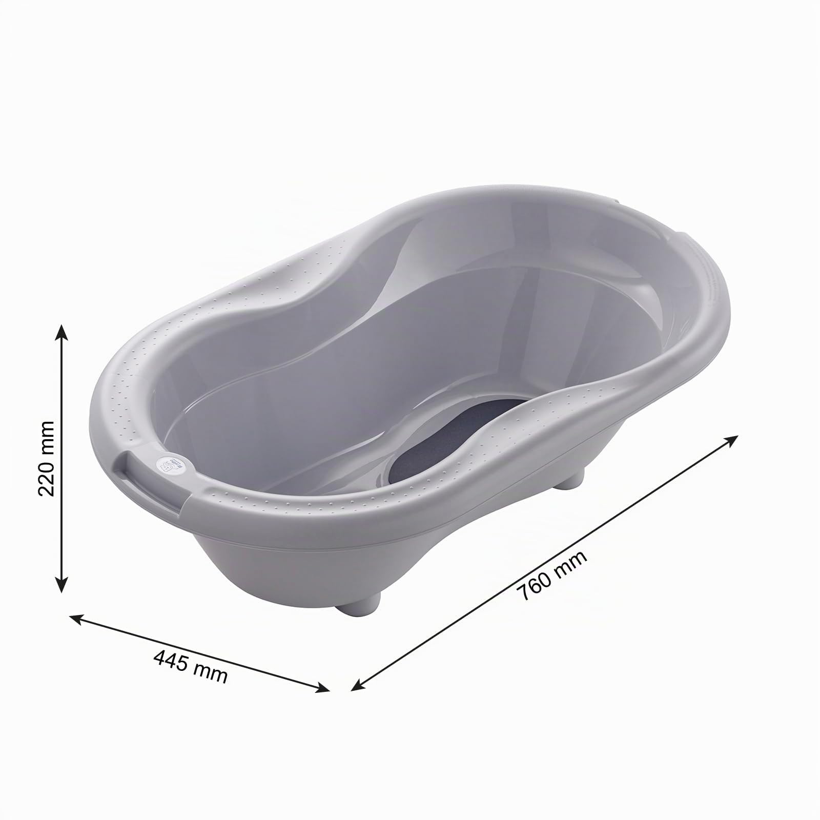 rotho-babydesign-top-badewanne-recycelt-grau-babybadewanne-mit-st-psel image 2