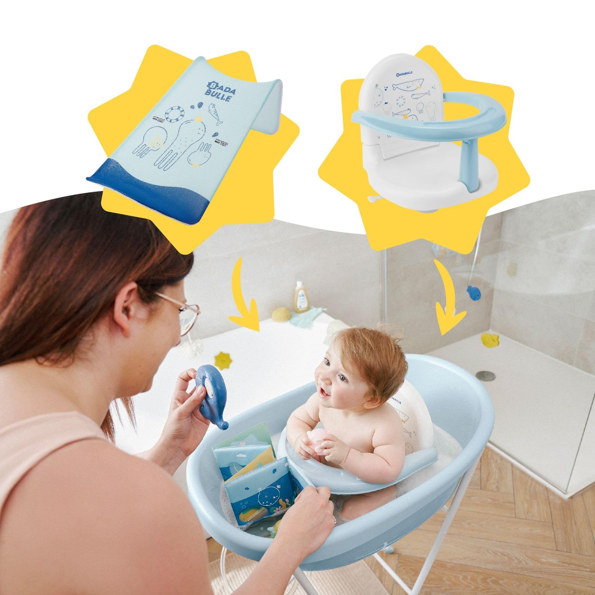 badabulle-baby-badewanne-wal-ergonomische-babybadewanne-bis-24-monate image 3
