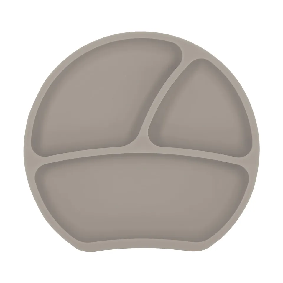 kindsgut-baby-silikon-saugnapfteller-mit-f-chern-taupe image 1