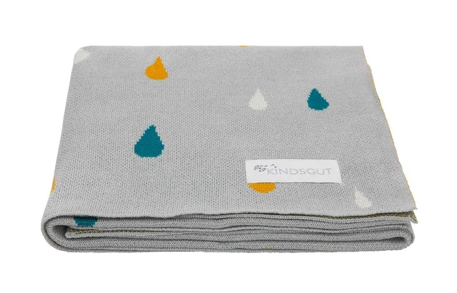 kindsgut-babydecke-baumwolle-80x100-cm-tropfen image 1