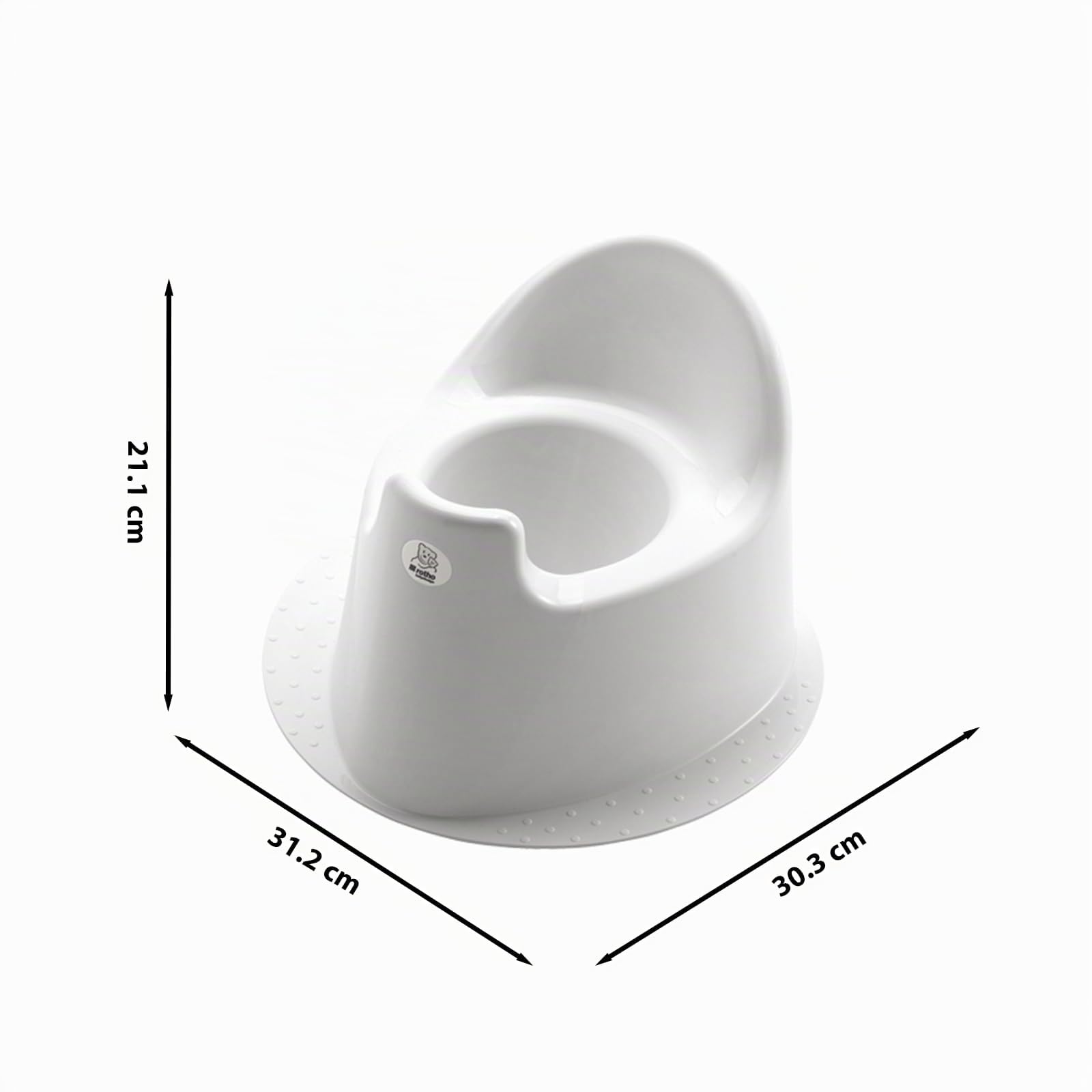 rotho-babydesign-top-kindertopf-wei-ergonomisches-t-pfchen-aus-recyceltem-kunsts image 2