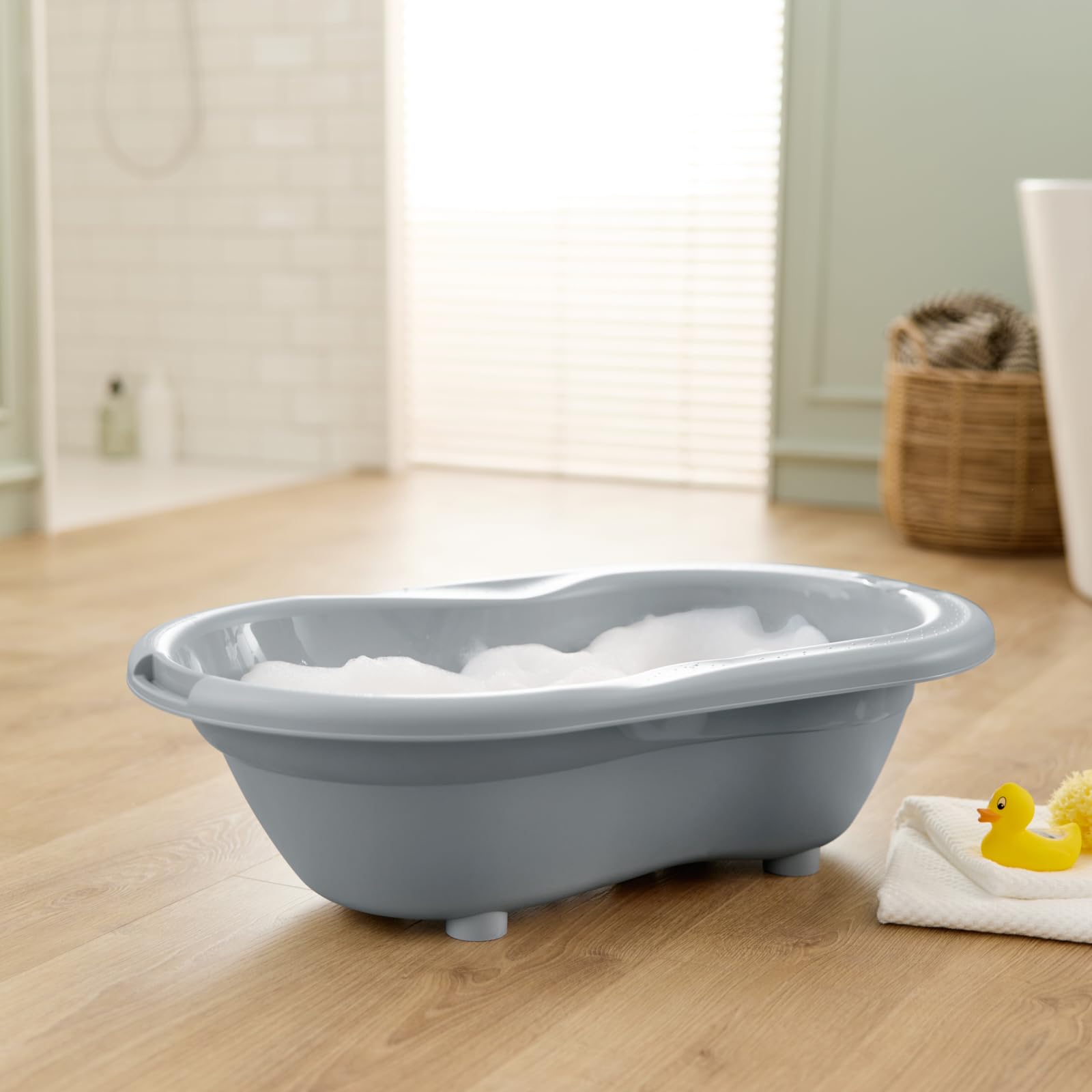 rotho-babydesign-top-badewanne-recycelt-grau-babybadewanne-mit-st-psel image 6