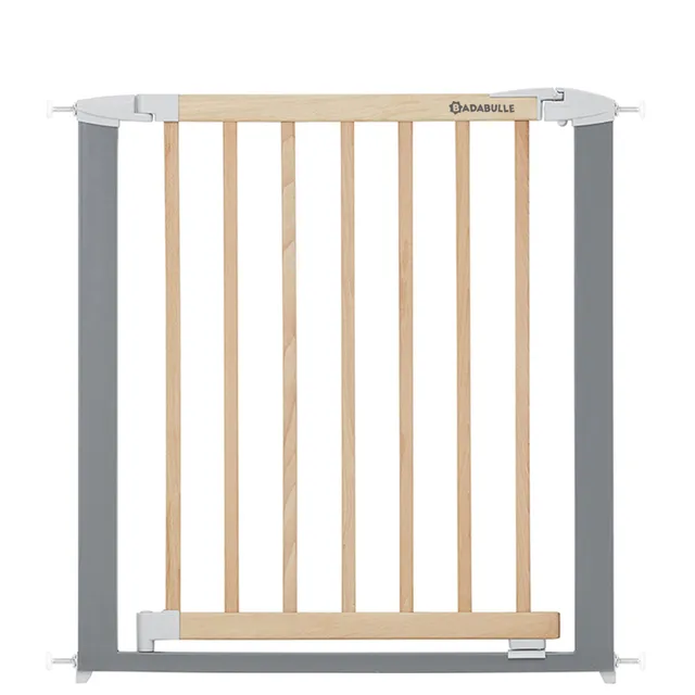 badabulle-t-rschutzgitter-safe-lock-wood-metal-73-81-5-cm-ohne-bohren image 1