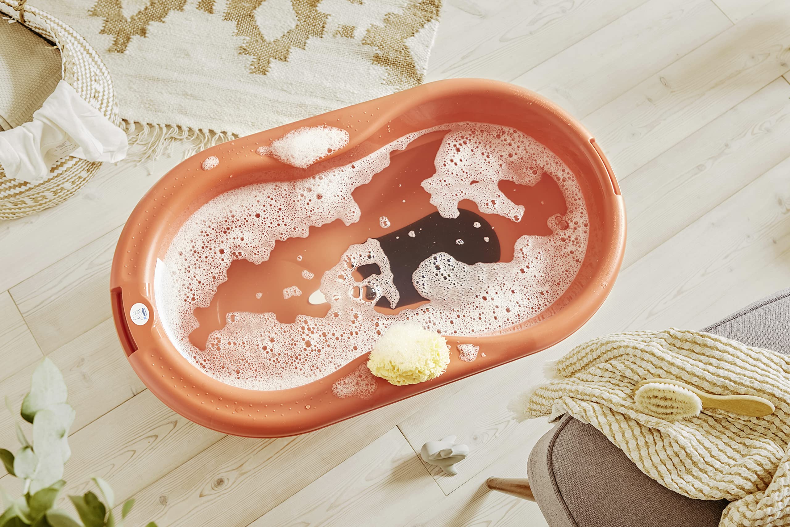 rotho-babydesign-top-badewanne-babybadewanne-mit-ablauf-und-anti-rutsch image 4