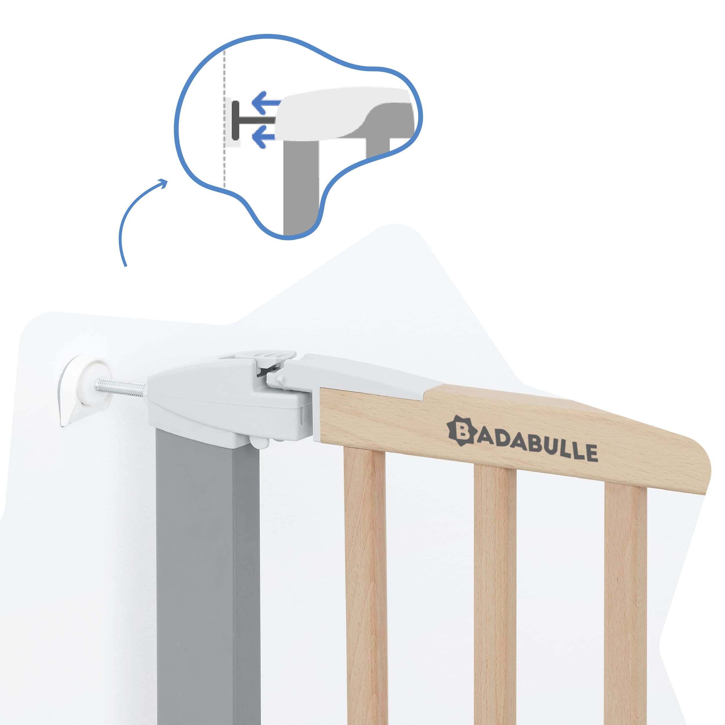 badabulle-t-rschutzgitter-safe-lock-wood-metal-73-81-5-cm-ohne-bohren image 3