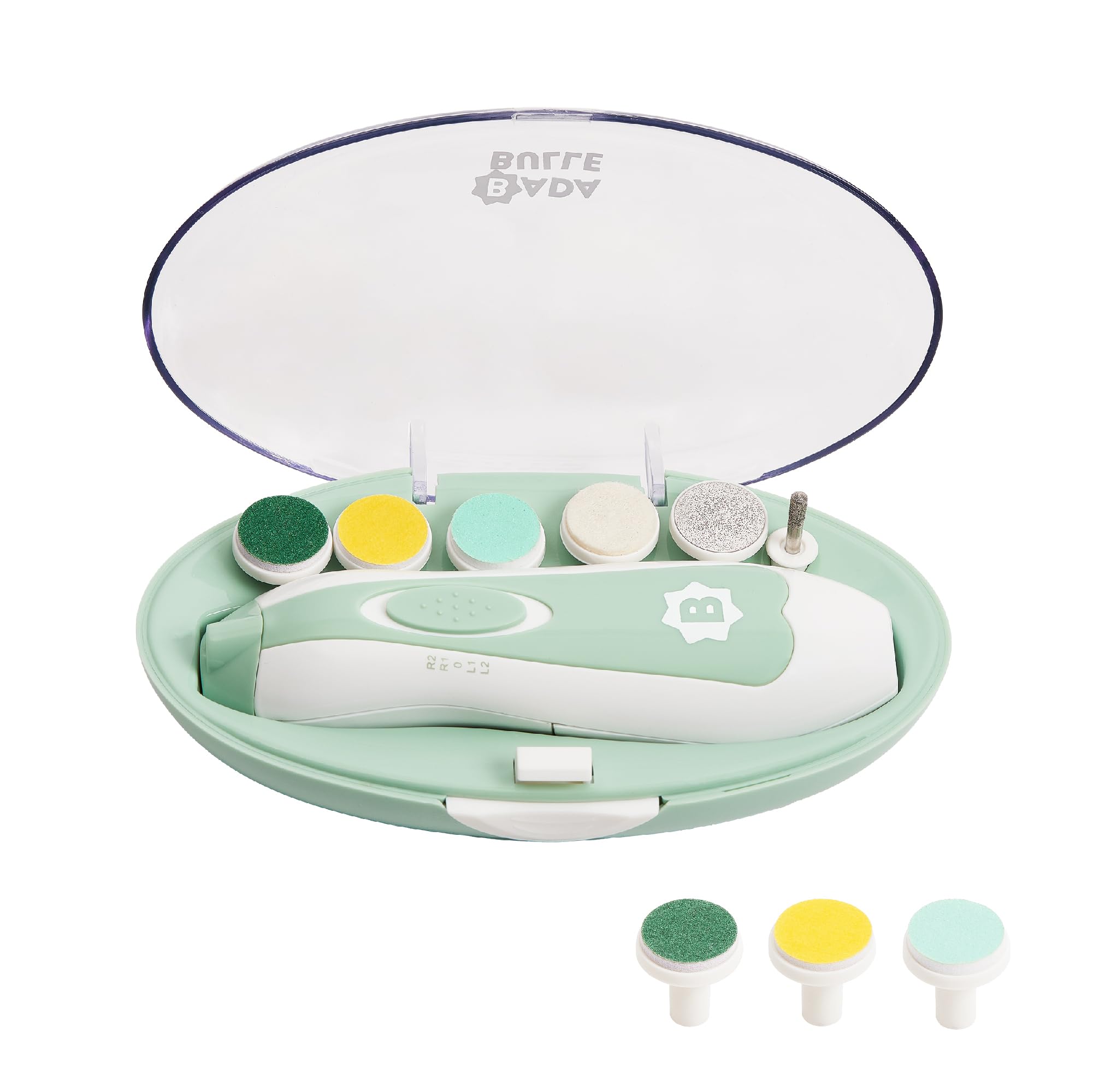 badabulle-elektrische-nagelfeile-baby-nagelpflegeset-6-aufs-tze image 1