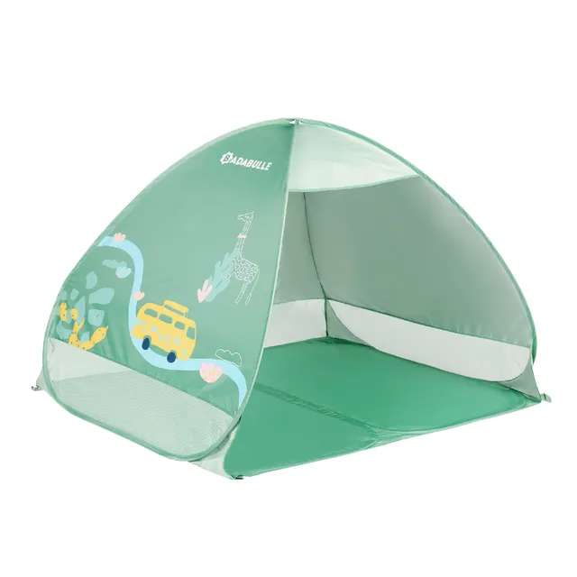 badabulle-strandmuschel-safari-125-x-100-x-85-cm-mit-uv-schutz-50-und-pop-up-sys image 1