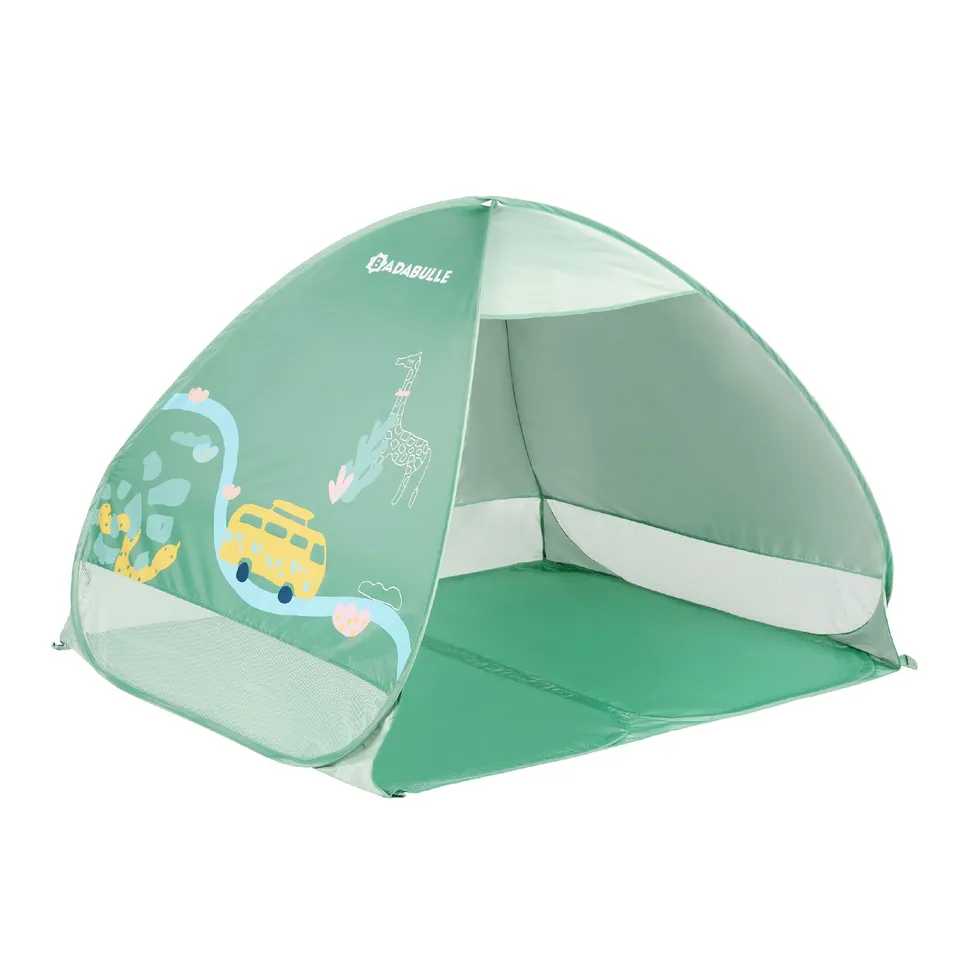 badabulle-strandmuschel-safari-125-x-100-x-85-cm-mit-uv-schutz-50-und-pop-up-sys image 1