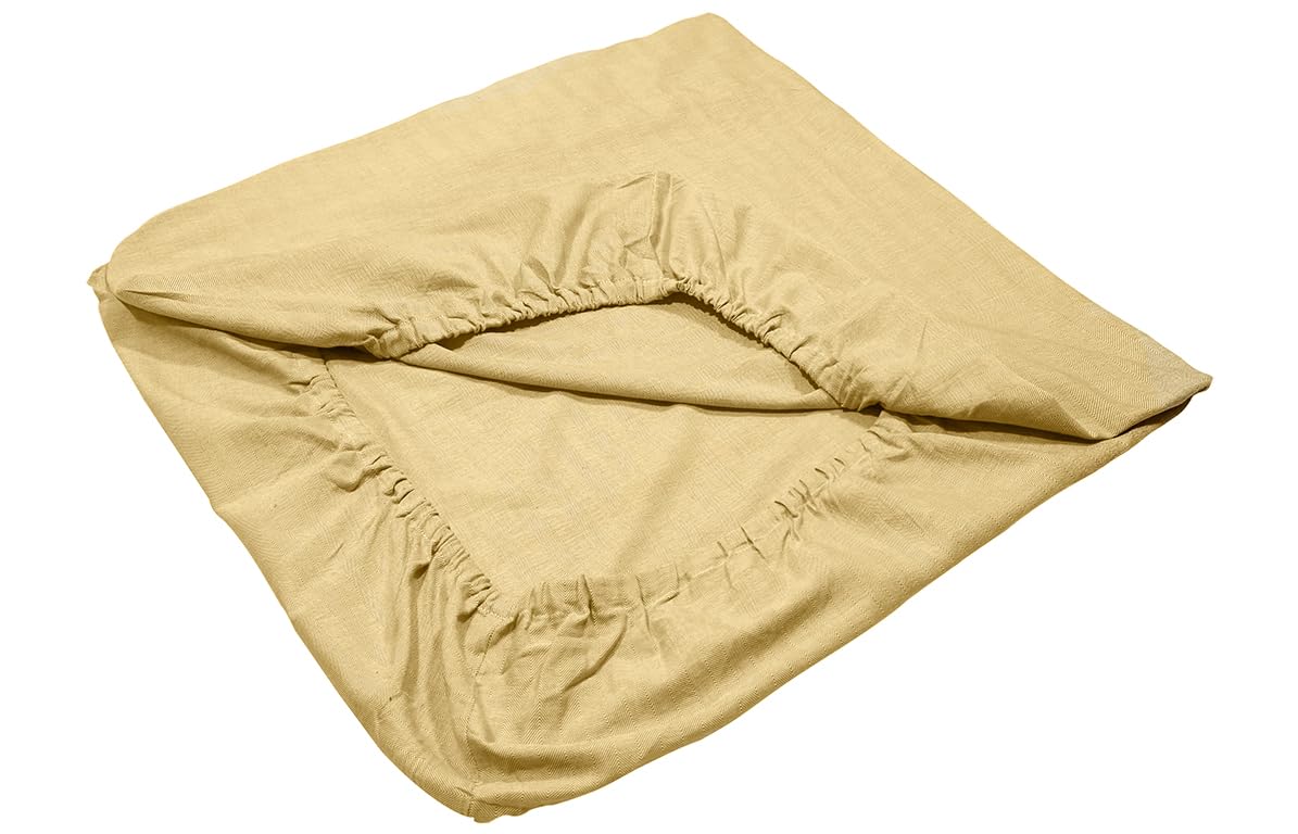 kindsgut-spannbettlaken-baby-60x120-cm-senf-2er-set-baumwolle image 7