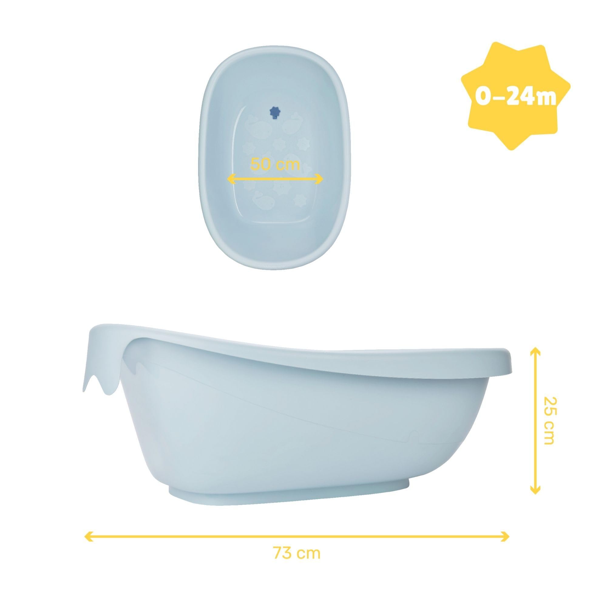 badabulle-baby-badewanne-wal-ergonomische-babybadewanne-bis-24-monate image 5