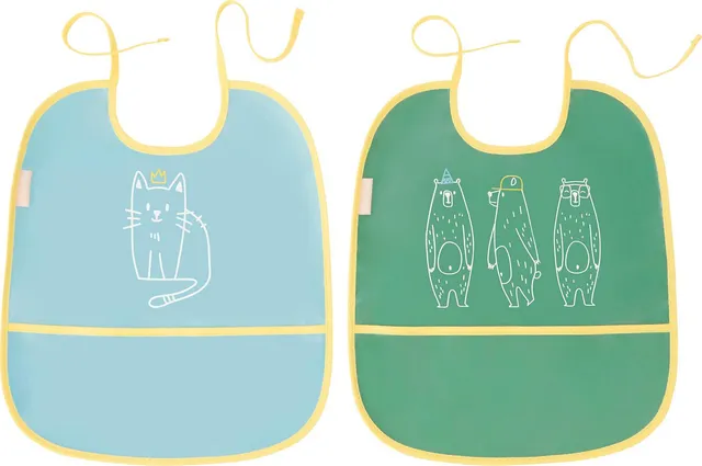 badabulle-l-tzchen-2er-set-wasserfest-mit-auffangtasche-0-3-jahre image 1