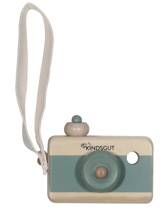 kindsgut-holzkamera-fotoapparat-holzspielzeug-aquamarin image 1