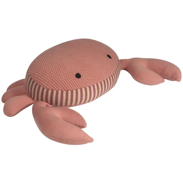 kindsgut-kuscheltier-krabbe-rosa-aus-100-baumwolle image 1