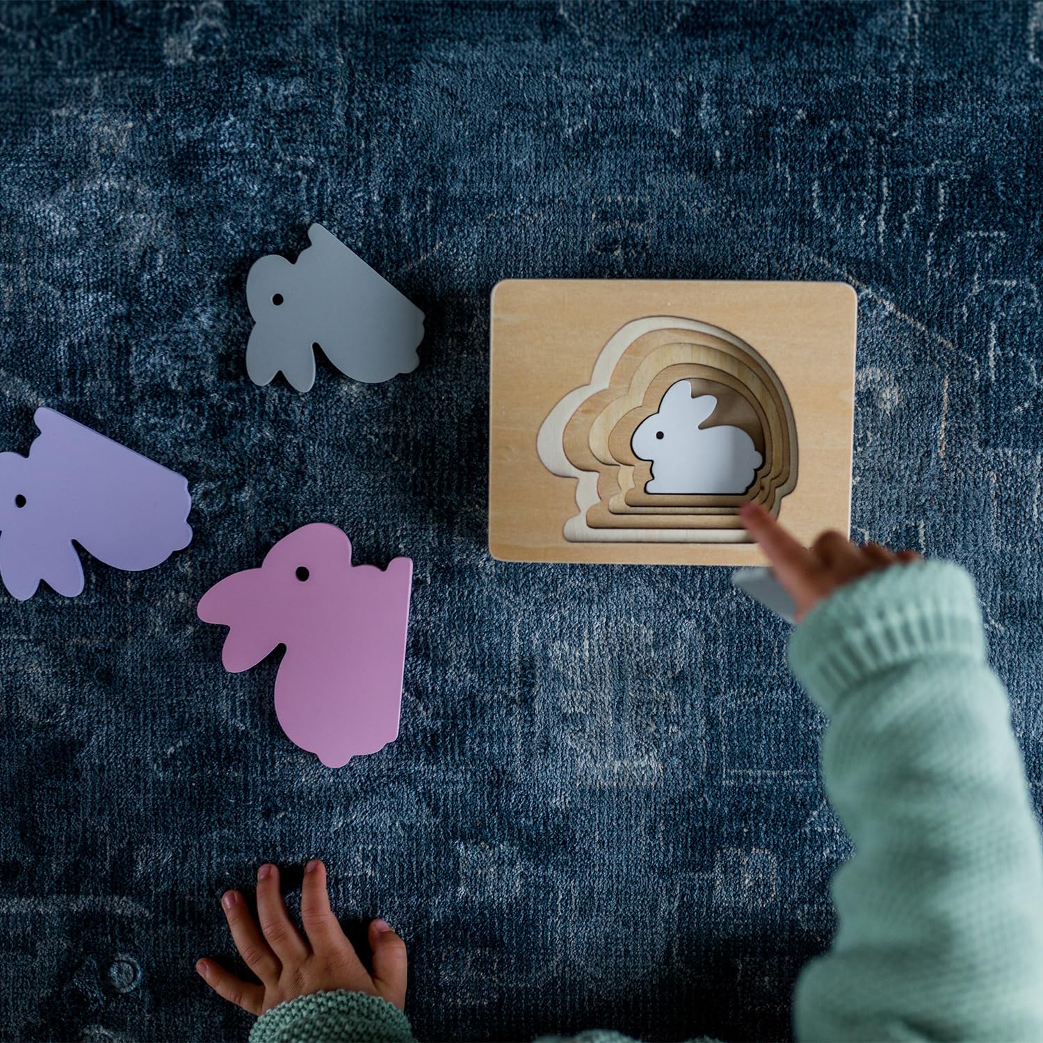 kindsgut-tierpuzzle-lagenpuzzle-hase-aus-holz image 3
