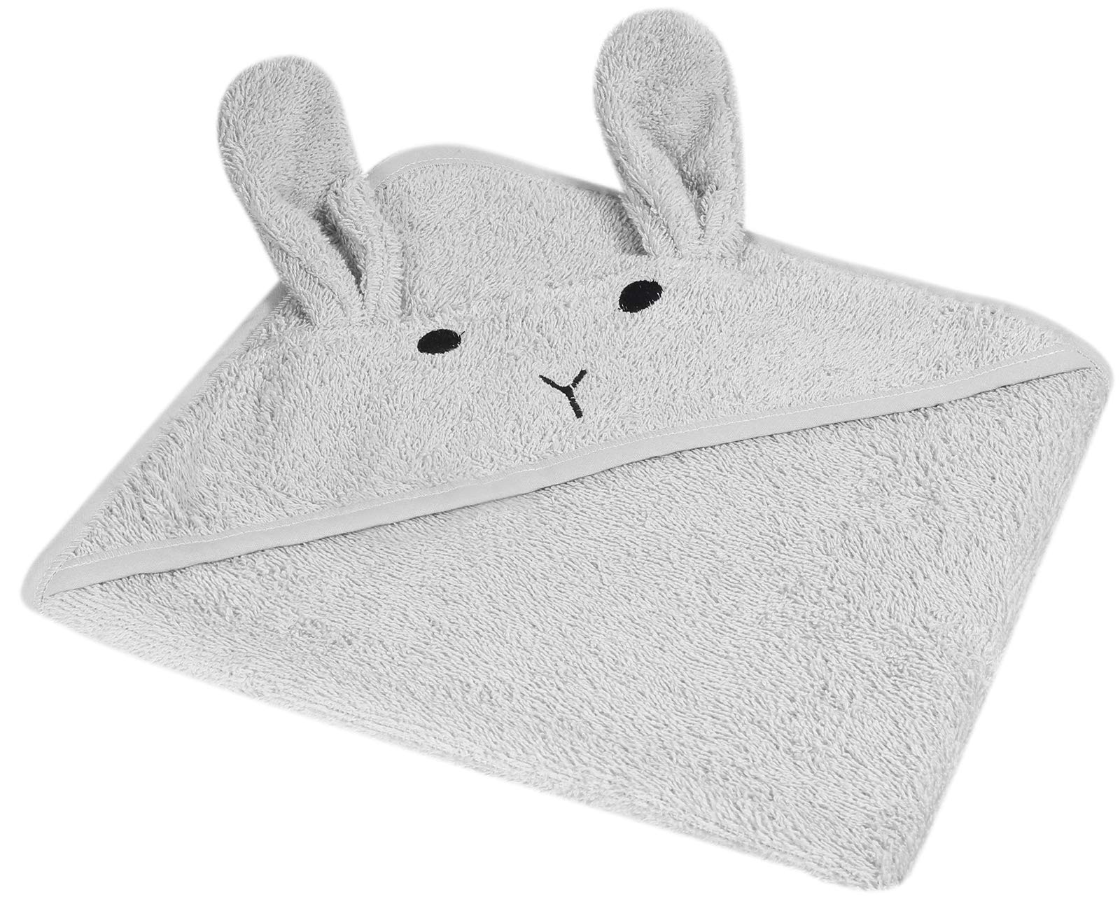 kindsgut-kapuzenhandtuch-hase-grau-baby-kapuzenhandtuch-100-baumwolle image 5